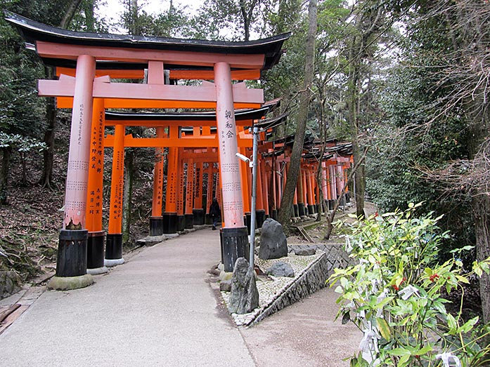Torii Path at Fushimi Inari-Taisha Shrine in Kyoto