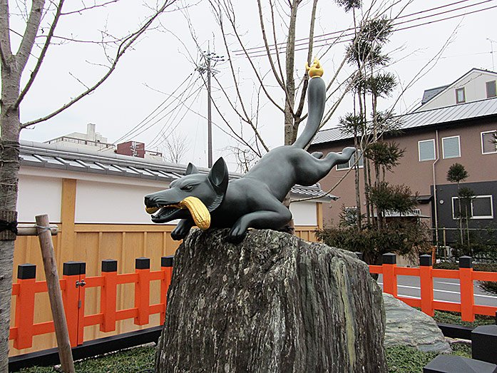 Kitsune (Guard Fox) at Fushimi Inari-Taisha Shrine in Kyoto