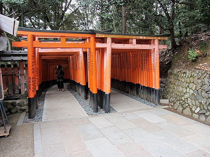 Senbon Torii Gates at Fushimi Inari-Taisha Shrine in Kyoto