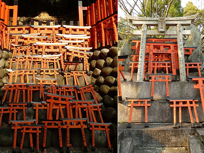 Small Torii at Fushimi Inari-Taisha Shrine in Kyoto