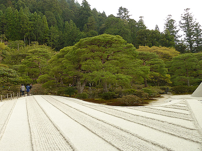 Ginkaku-ji Temple with Sand Garden in Kyoto