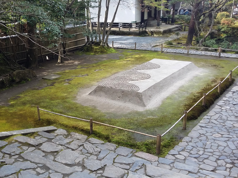 Byakusadan Terrace of White Sand at Honen-in Temple in Kyoto