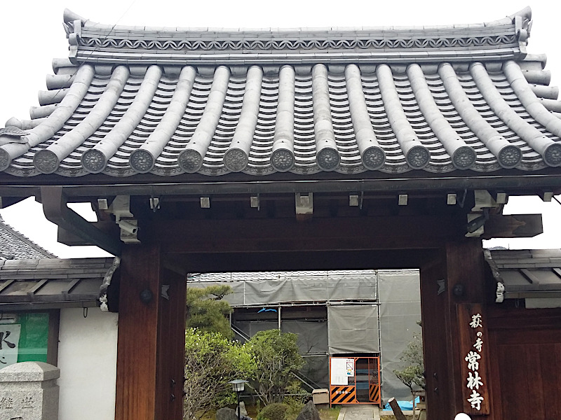 Entrance Gate of Jorinji Temple in Kyoto