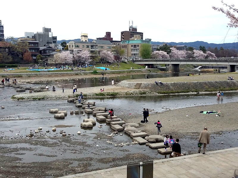 Kamogawa River in Kyoto