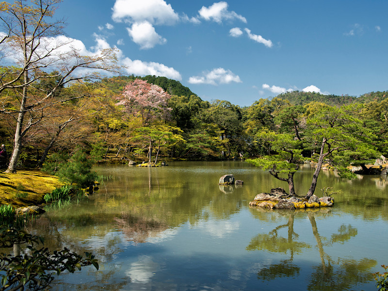 Kyoko-chi pond (Mirror Pond), Kinkaku-ji in Kyoto