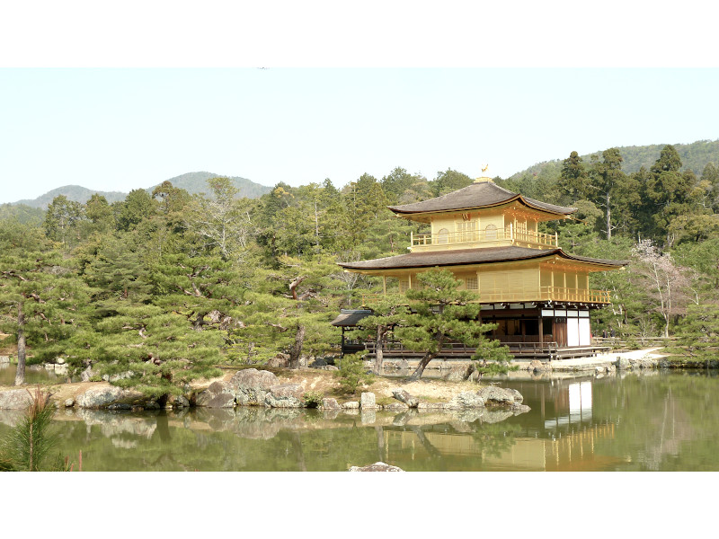 Kinkaku-ji Temple of The Golden Pavilion in Kyoto