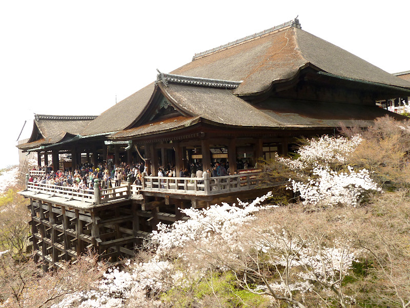 Main Hall of Kiyomizu-dera in Kyoto