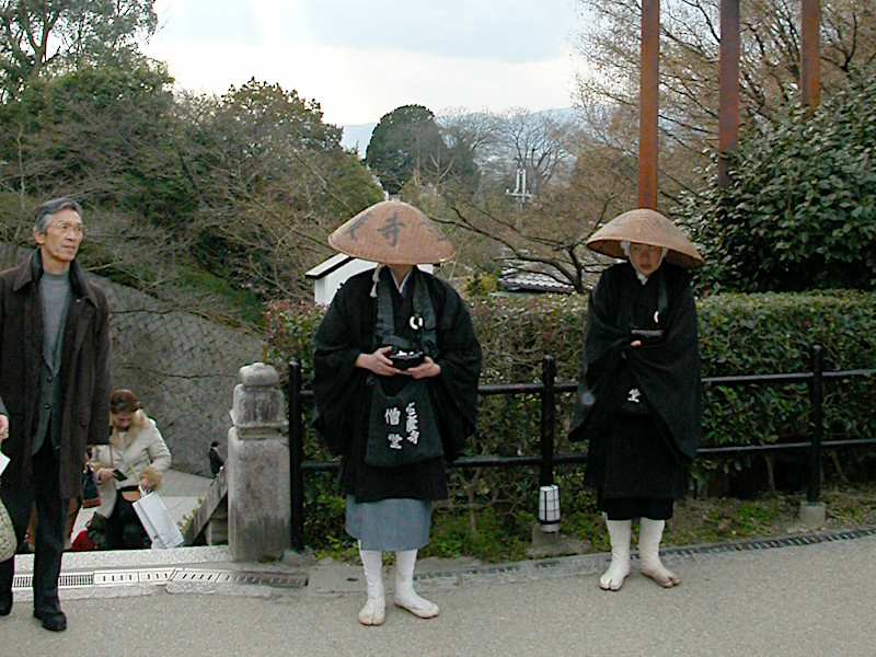Mendicant Monk Kiyomizu-dera Temple in Kyoto