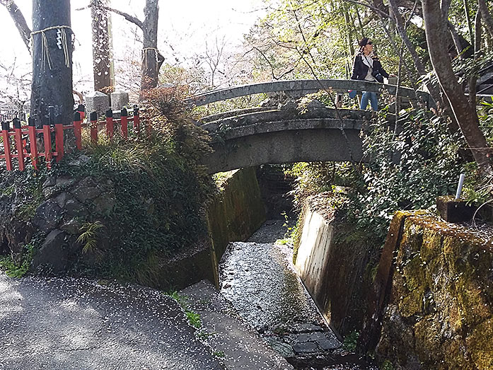 Kumano Nyakuoji-jinja Bridge in Kyoto