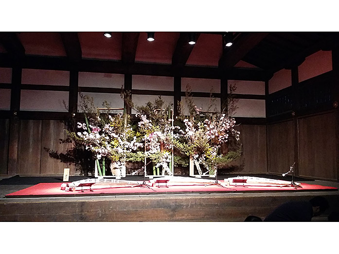 Ikebana Art Nijo Castle in Kyoto