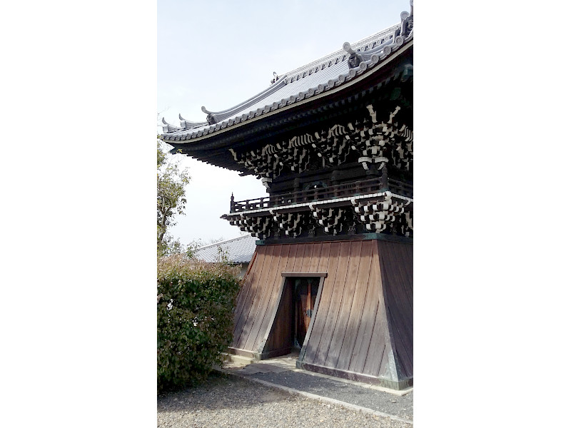 Belfry of Otani Hombyo Temple in Kyoto