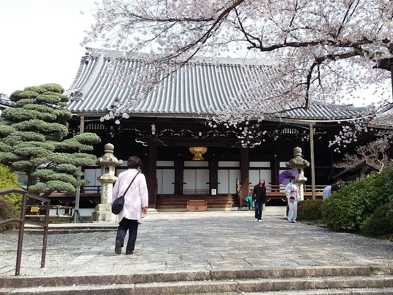 Butsuden Hondo Otani Hombyo Temple in Kyoto