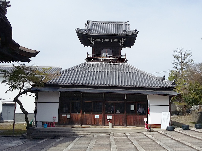 Drum Tower of Otani Hombyo Temple in Kyoto