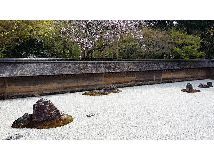 Rock Garden within Ryoan-ji Zen Temple