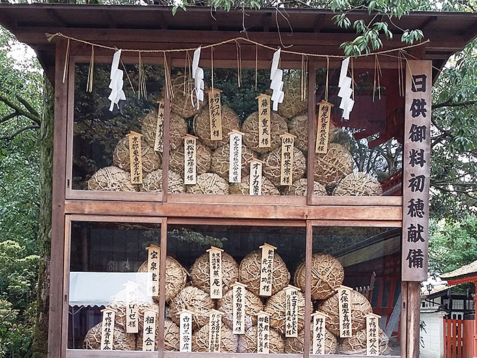 Rice Donations Shimogamo Shrine