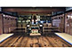 Altar inside Shinden Hall of Shoren-in Temple in Kyoto