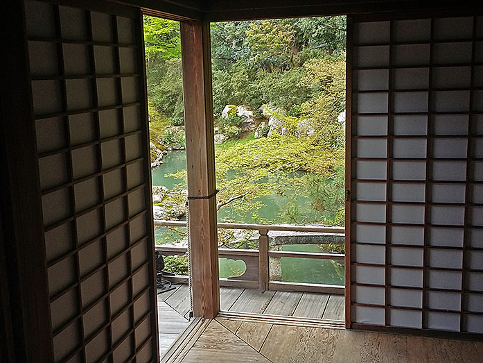 Inside Kogosho Shoren-in Temple in Kyoto