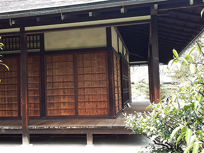 Roan Teahouse Gate Shosei-en Garden in Kyoto