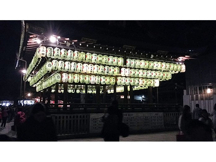 Yasaka Shrine Buden Hall in Kyoto