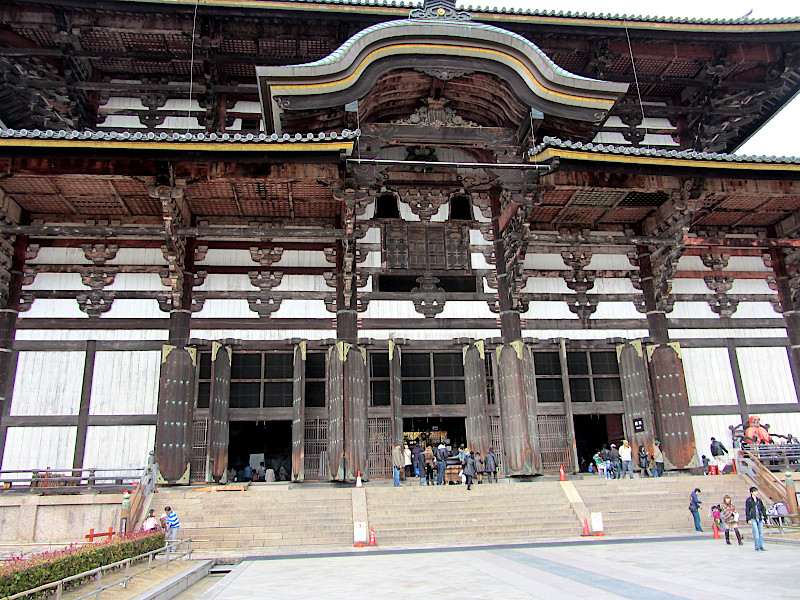 Entrance of Daibutsuden, Todaiji Temple in Nara