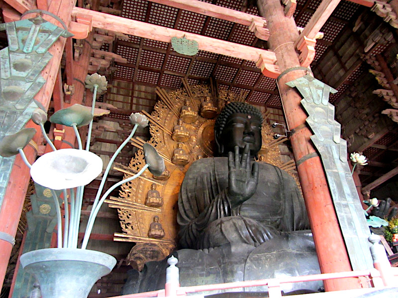 Great Buddha Daibutsu statue Todaiji Temple in Nara