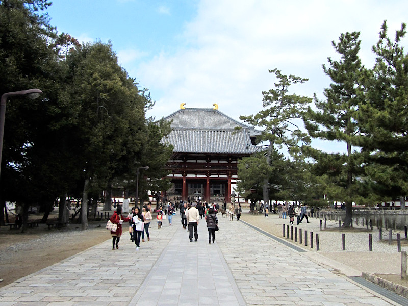 Chu-mon Gate Todaiji Temple in Nara