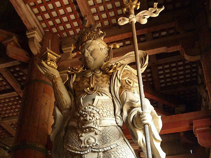 Tamonten God Of War Todaiji Temple in Nara
