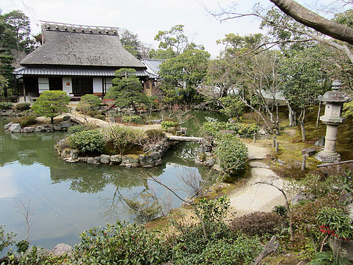 Sanshutei Pavilion of Isuien Garden in Nara