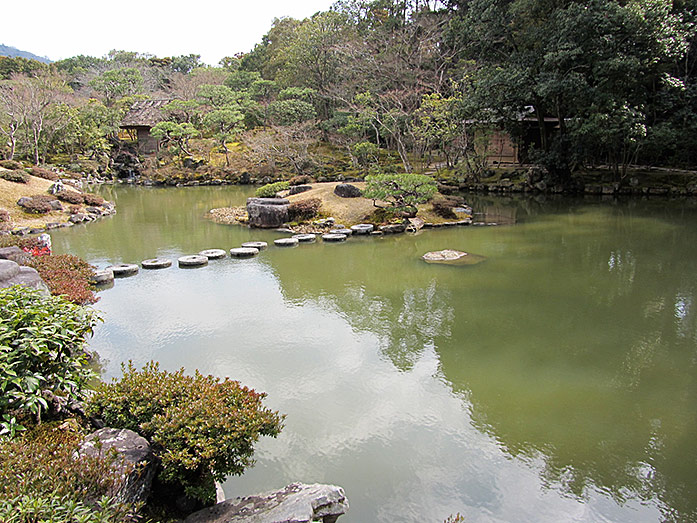 Central Pond of Isuien Garden in Nara