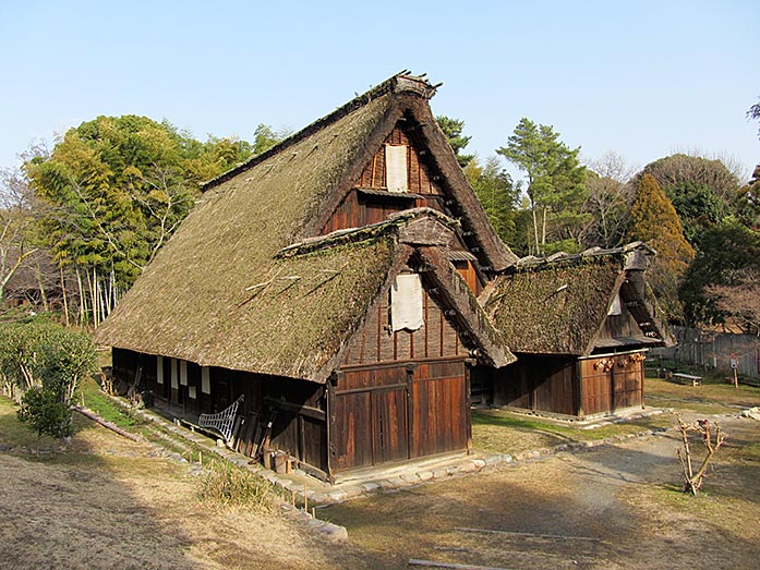 Gassho-zukuri House from Shirakawago in Hattori Ryokuchi Park Osaka