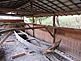 Old Boat in Open Air Museum of old Japanese Farmhouses in Hattori Ryokuchi Park