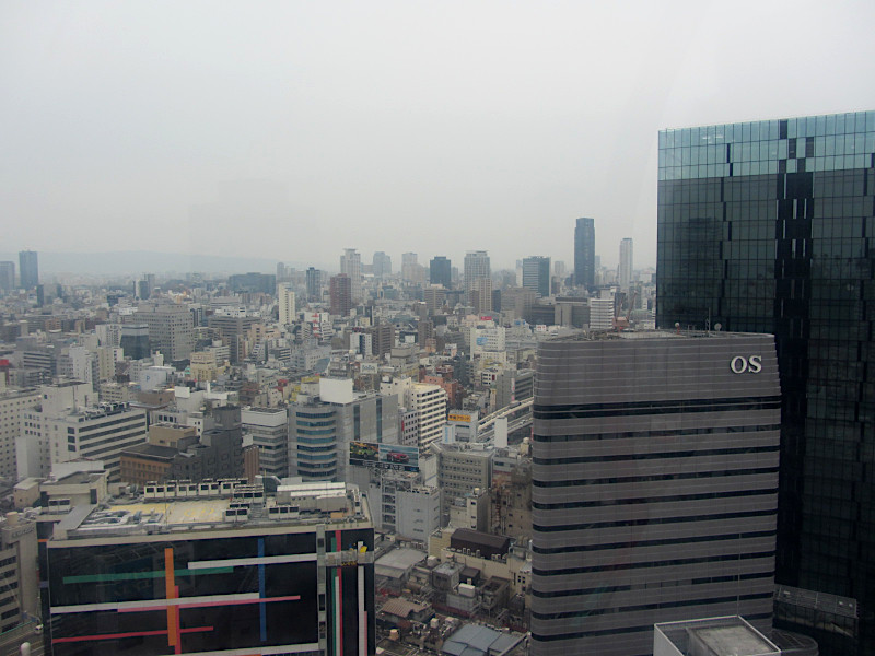 View from the HEP Five Ferris Wheel in Umeda Osaka