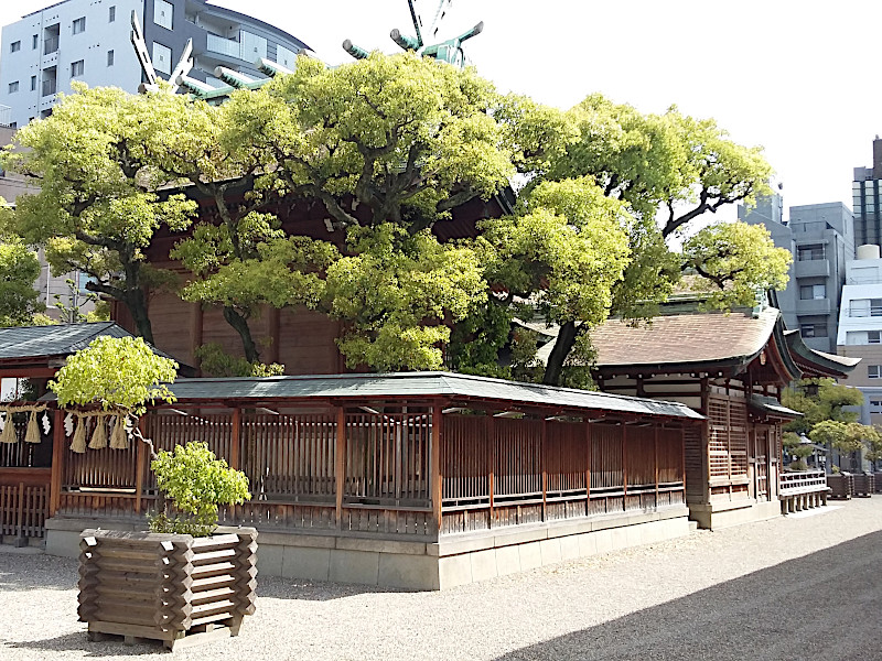 Ceremonial Gong at Imamiya Ebisu Shrine in Osaka