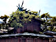 Ceremonial Gong at Imamiya Ebisu Shrine in Osaka