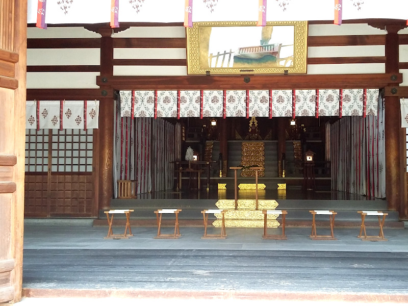 Honden of Imamiya Ebisu Shrine in Osaka