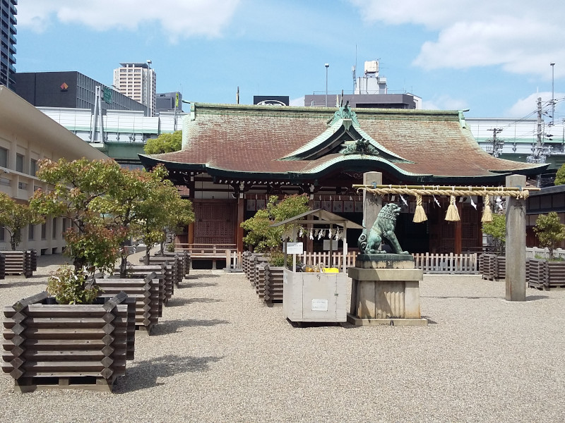 Honden of Imamiya Ebisu Shrine in Osaka