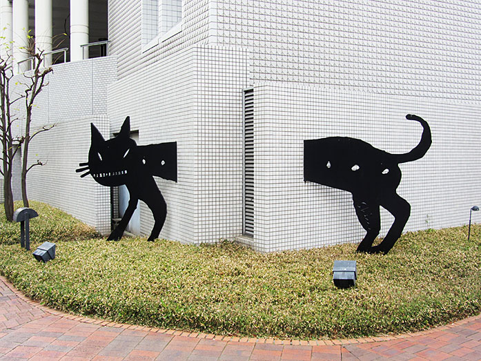 Cat Art 'Herbis Osaka' Aka Umeda Hanshin Daiichi Building in Osaka