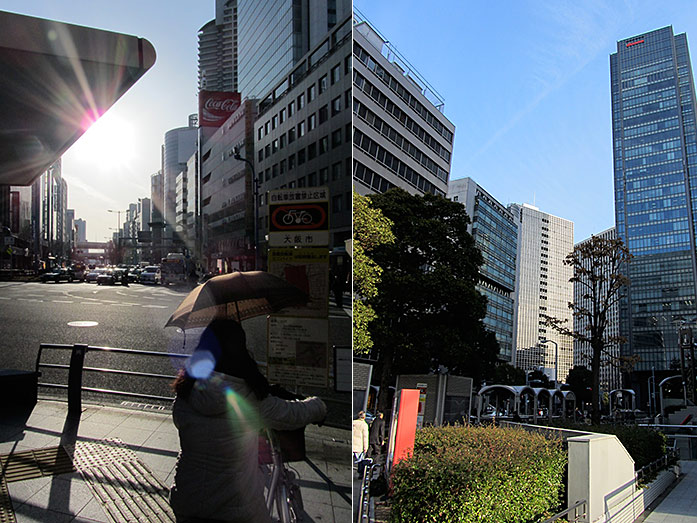 Downtown in Kita (Umeda) in Osaka