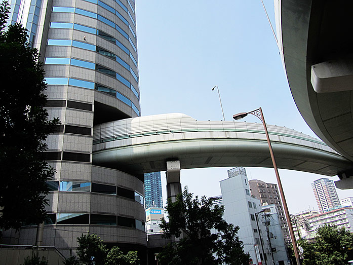 Gate Tower Building with Hanshin Expressway in Kita (Umeda) in Osaka