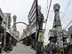Shinsekai Area with Tsutenkaku Tower in Osaka