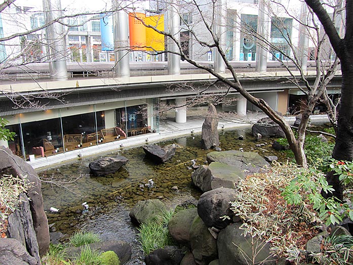 Chushizen-no-mori infront of the Umeda Sky Building