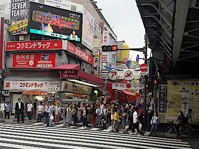Ameyoko Market Street in Ueno Tokyo