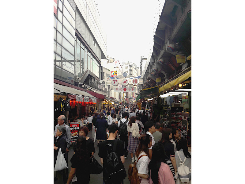Ameyoko Market Street in Tokyo