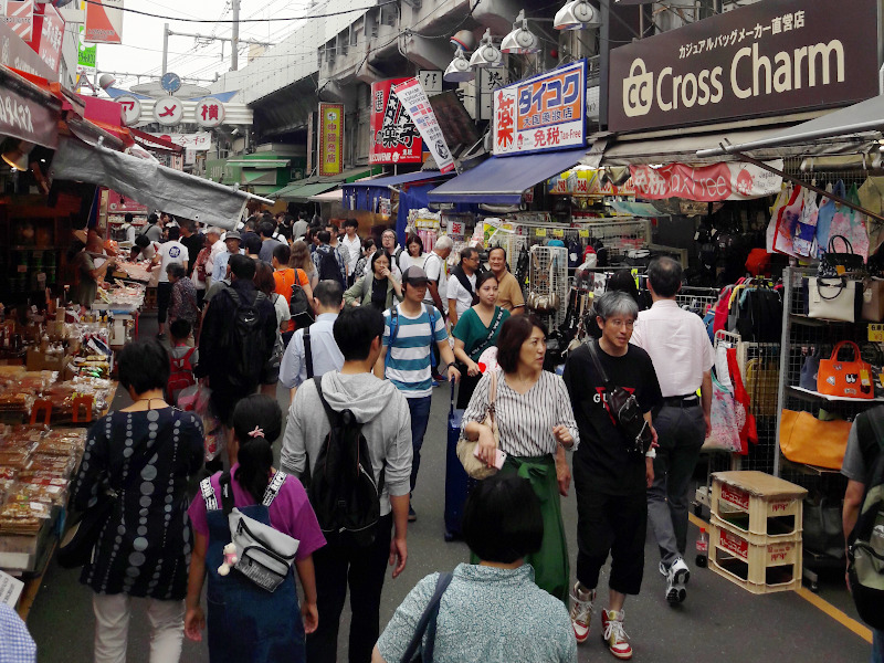 Ameyoko Market Street in Tokyo