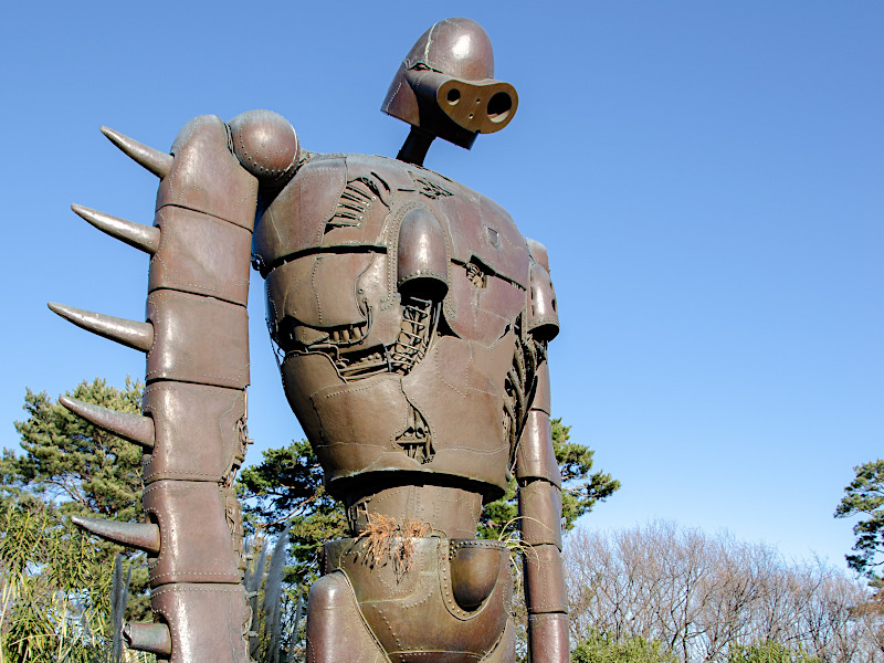Famous Guardian Statue from Castle in the Sky, Studio Ghibli Museum in Tokyo