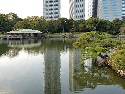 Hamarikyu Garden in Tokyo