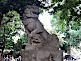 Komainu Hanazono Shrine in Shinjuku Tokyo