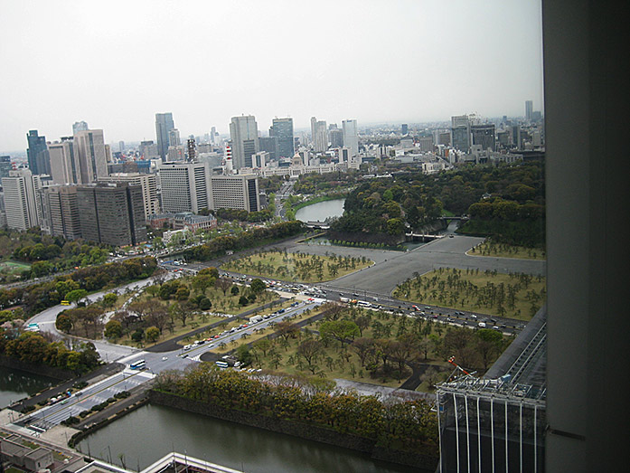 Tokyo Imperial Palace with Tokyo Parlament in the background