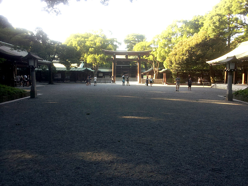 Entrance Area to Meiji Shrine (Meiji-jingu) in Tokyo