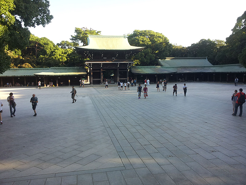 Main Shrine building of Meiji-jingu in Tokyo